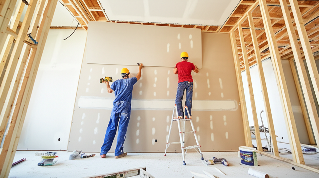 Professional drywall installation in Alhambra